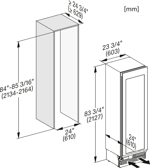 MIELE KWT2672VISLEFT MASTERCOOL integreerbare wijnklimaatkast