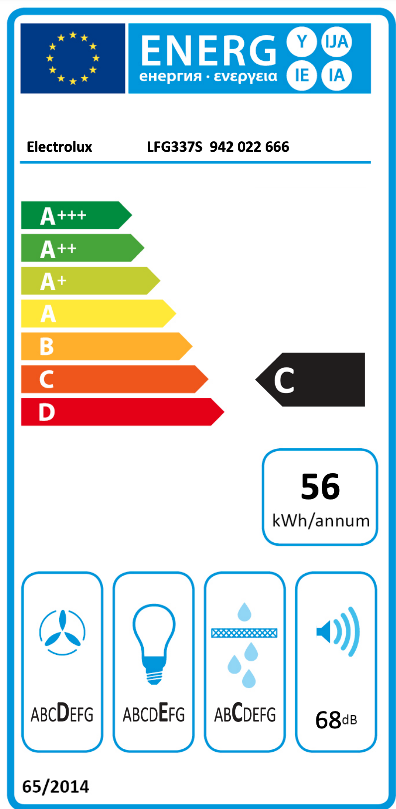 ELECTROLUX LFG337S 300 inbouwgroep - 70cm