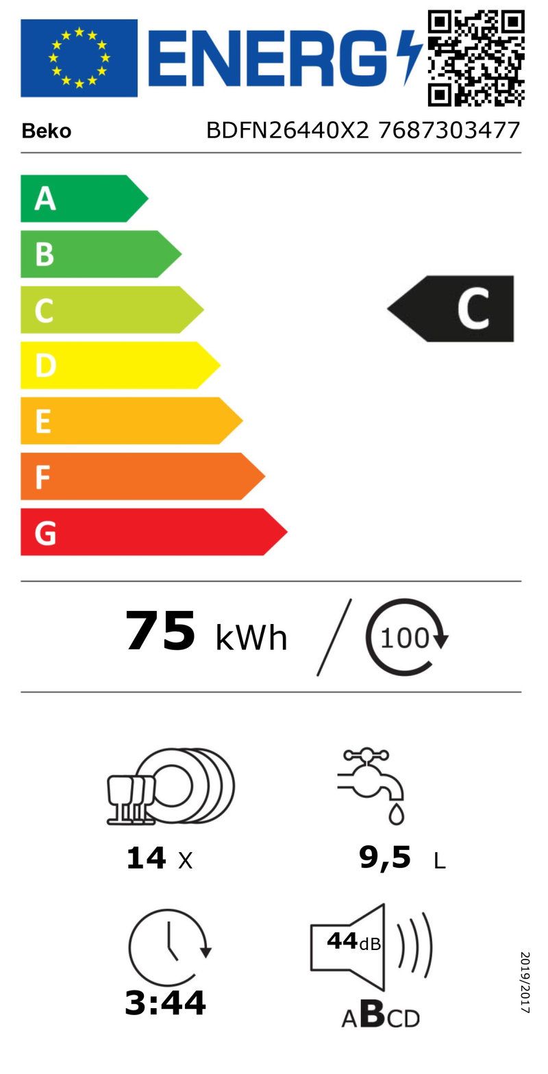 BEKO BDFN26440X2 vrijstaande vaatwasser BEKO BDFN26440X2 vrijstaande vaatwasser
