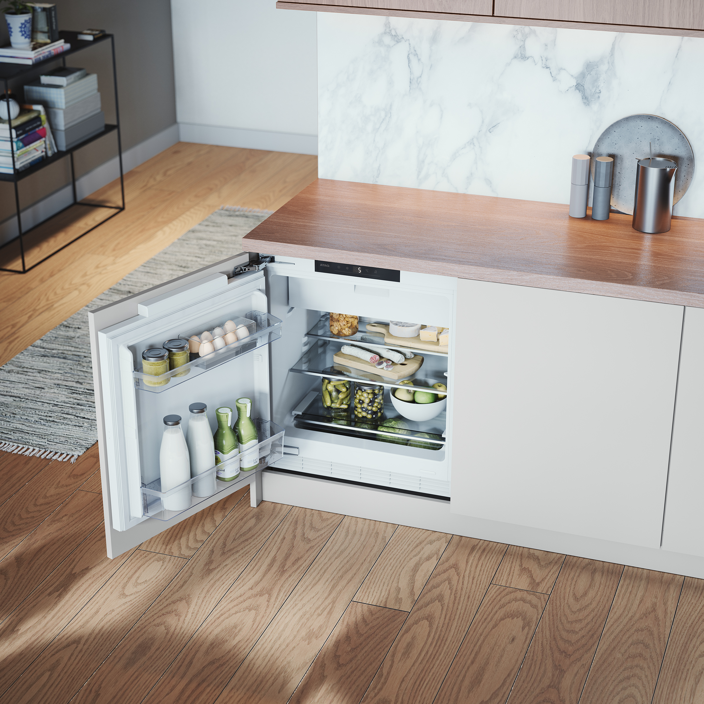 ATAG KU2590B onderbouw koelkast met vriesvak