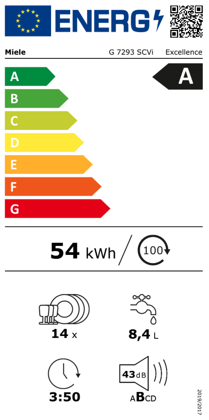 MIELE G7293SCVICS vaatwasser volledig integreerbaar MIELE G7293SCVICS vaatwasser volledig integreerbaar