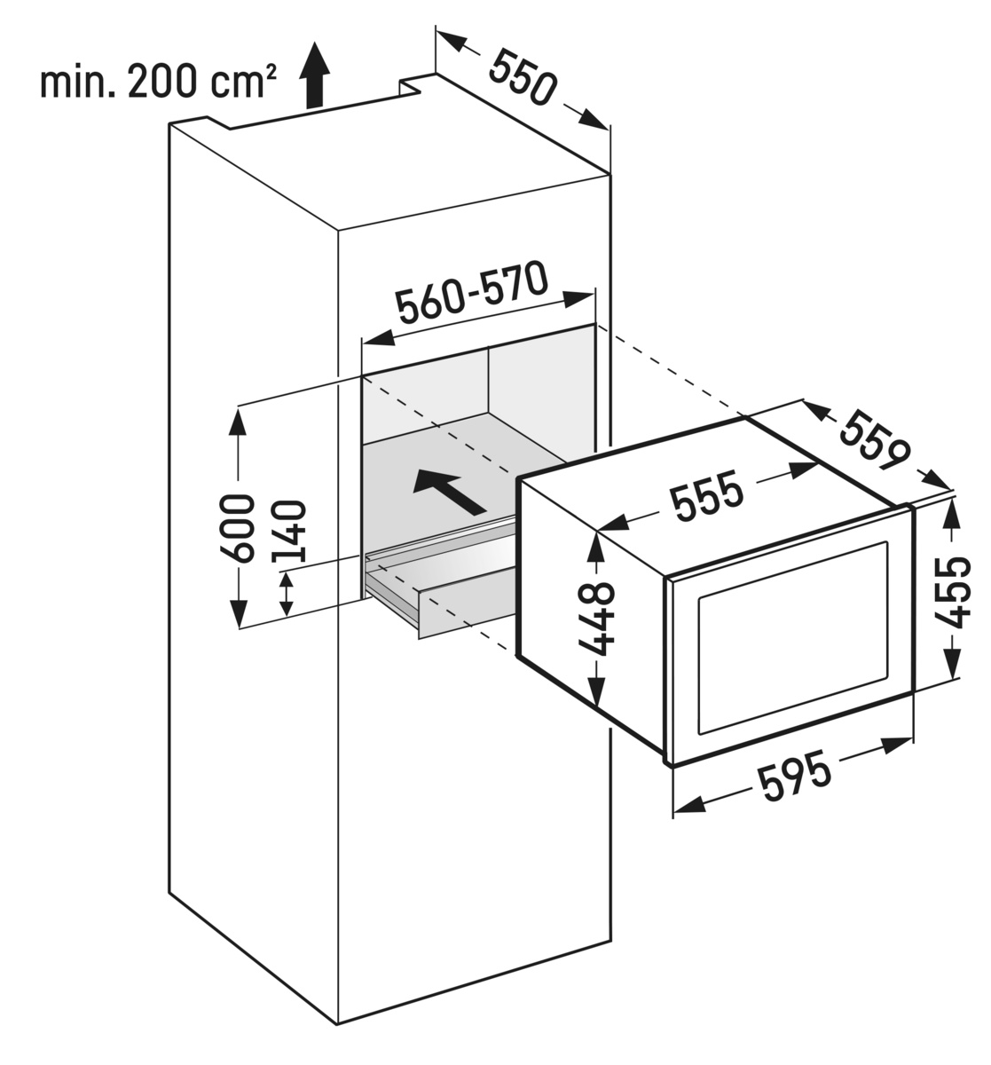LIEBHERR WKEGB58226 integreerbare wijnklimaatkast