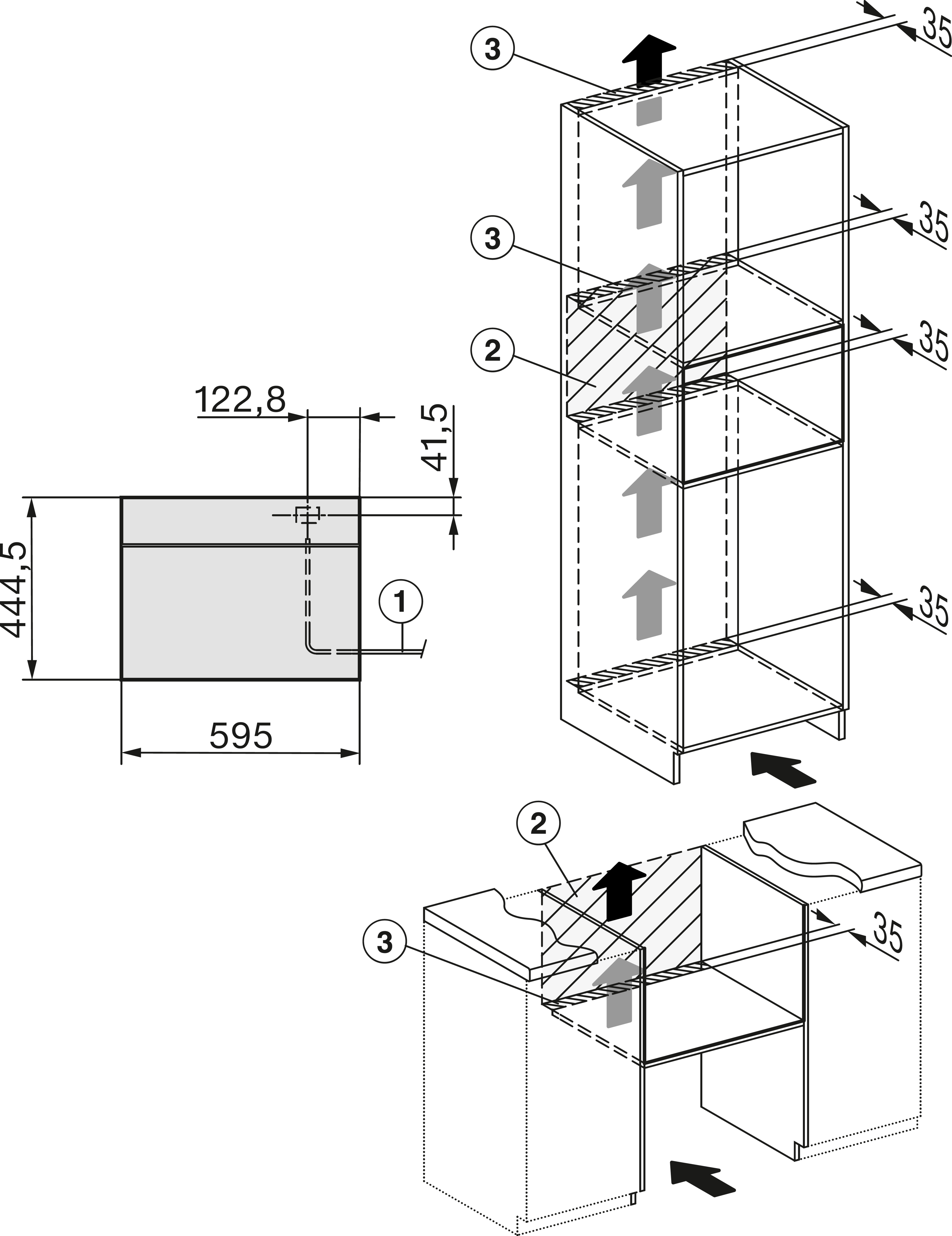 MIELE DG7440OBSW VITROLINE stoomoven - 45cm