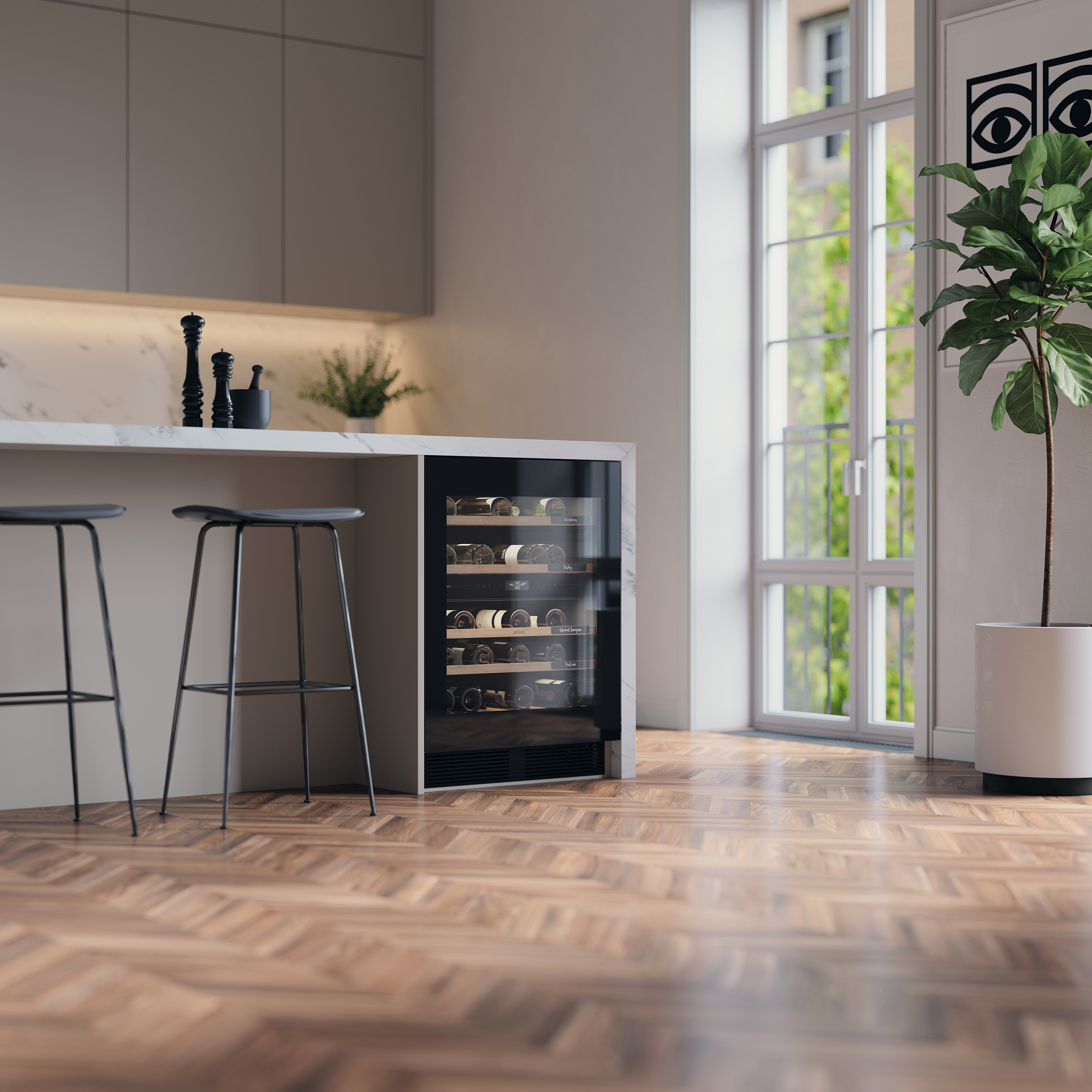 ATAG KU8571K2C onderbouw wijnkoelkast