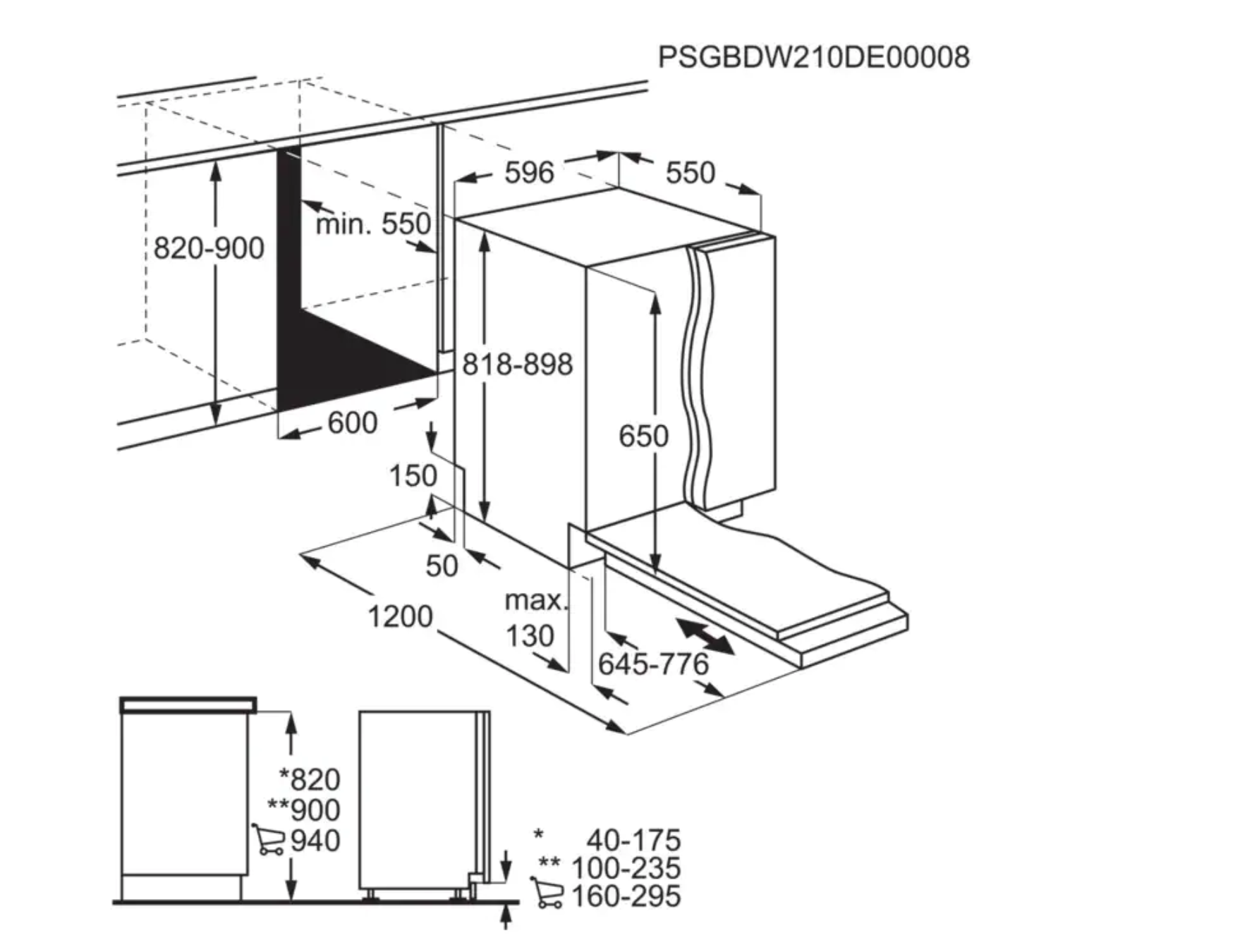 AEG FSS5367XZ 6000 vaatwasser volledig integreerbaar