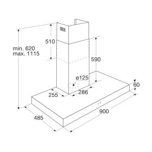 ATAG WS9211RCL wandschouwdampkap - 90cm
