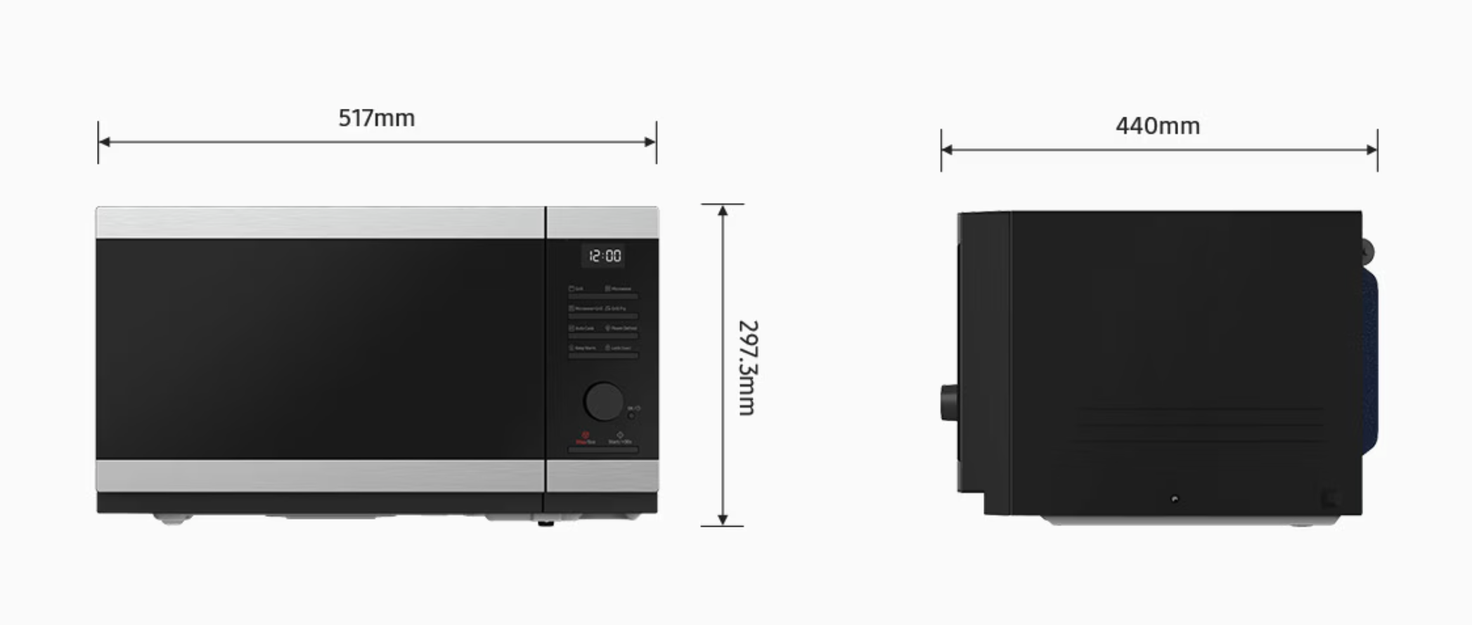 SAMSUNG MS32DG4504ATE1 vrijstaande microgolfoven - 29cm SAMSUNG MS32DG4504ATE1 vrijstaande microgolfoven - 29cm