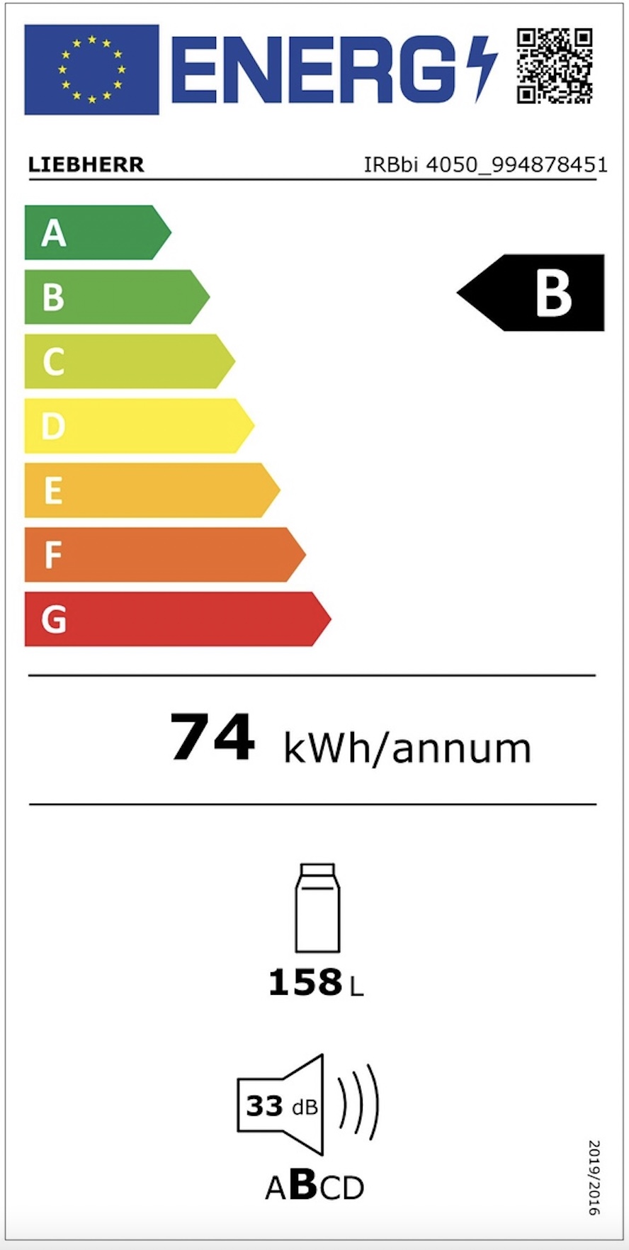 LIEBHERR IRBBI405022 koelkast zonder vriesvak - 102cm