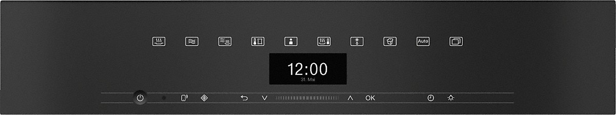 MIELE DGM7440OBSW VITROLINE stoomoven - combi - 45cm