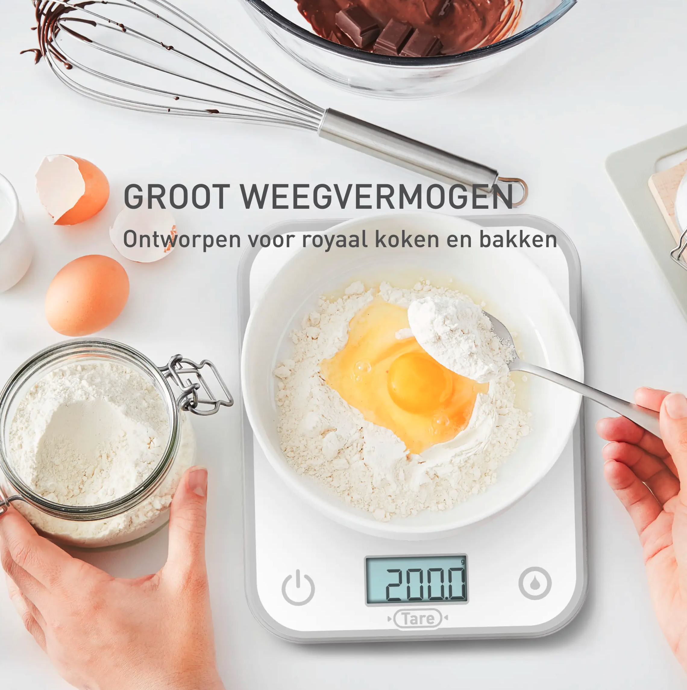 TEFAL TEBC50UOVO keukenweegschaal