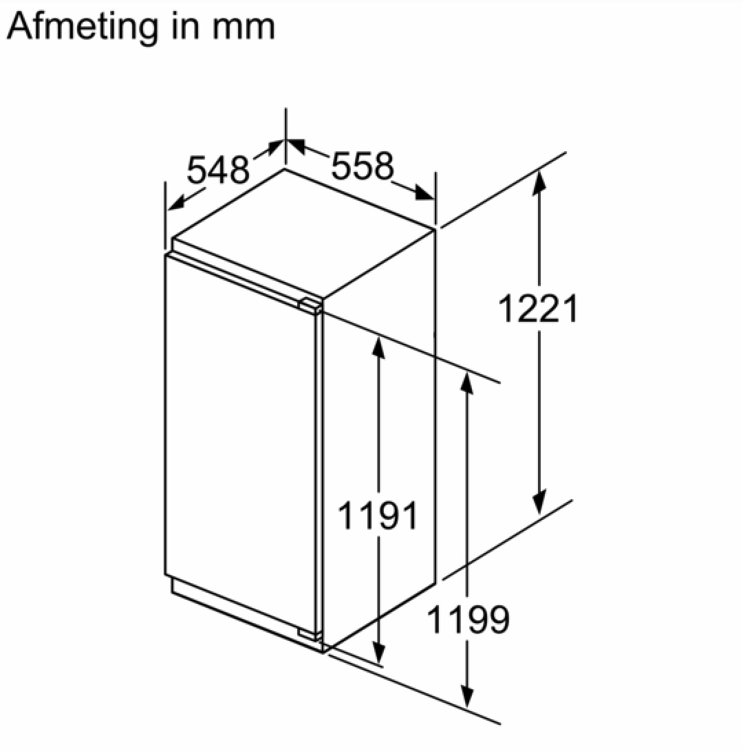 SIEMENS KI41RADD1 IQ500 koelkast zonder vriesvak - 122cm SIEMENS KI41RADD1 IQ500 koelkast zonder vriesvak - 122cm