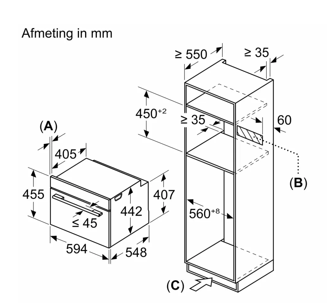 SIEMENS CM724G1B2S multifunctionele oven met microgolfoven - 45cm SIEMENS CM724G1B2S multifunctionele oven met microgolfoven - 45cm