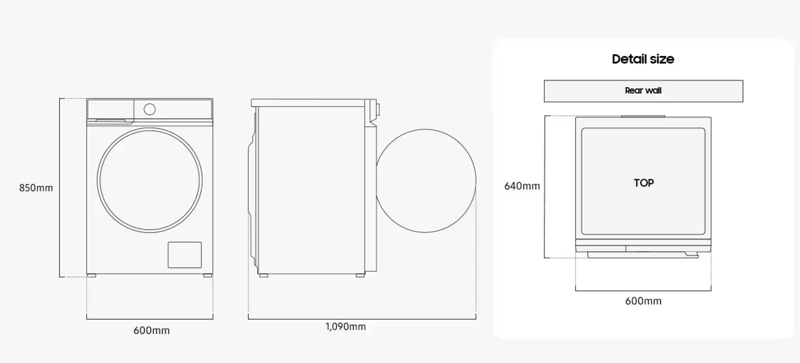 SAMSUNG WD11DB8B85GBU3 was- droogcombinatie
