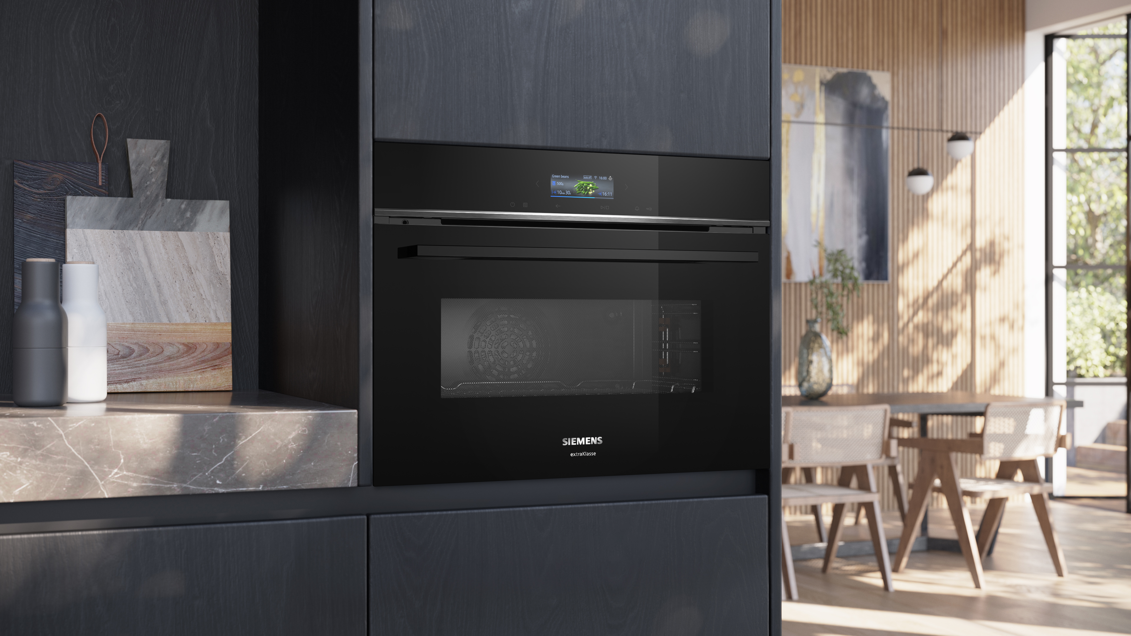 SIEMENS CM724G1B3 IQ700 multifunctionele oven met microgolfoven - 45cm