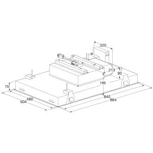 ATAG CU9054MG plafonddampkap - 90cm