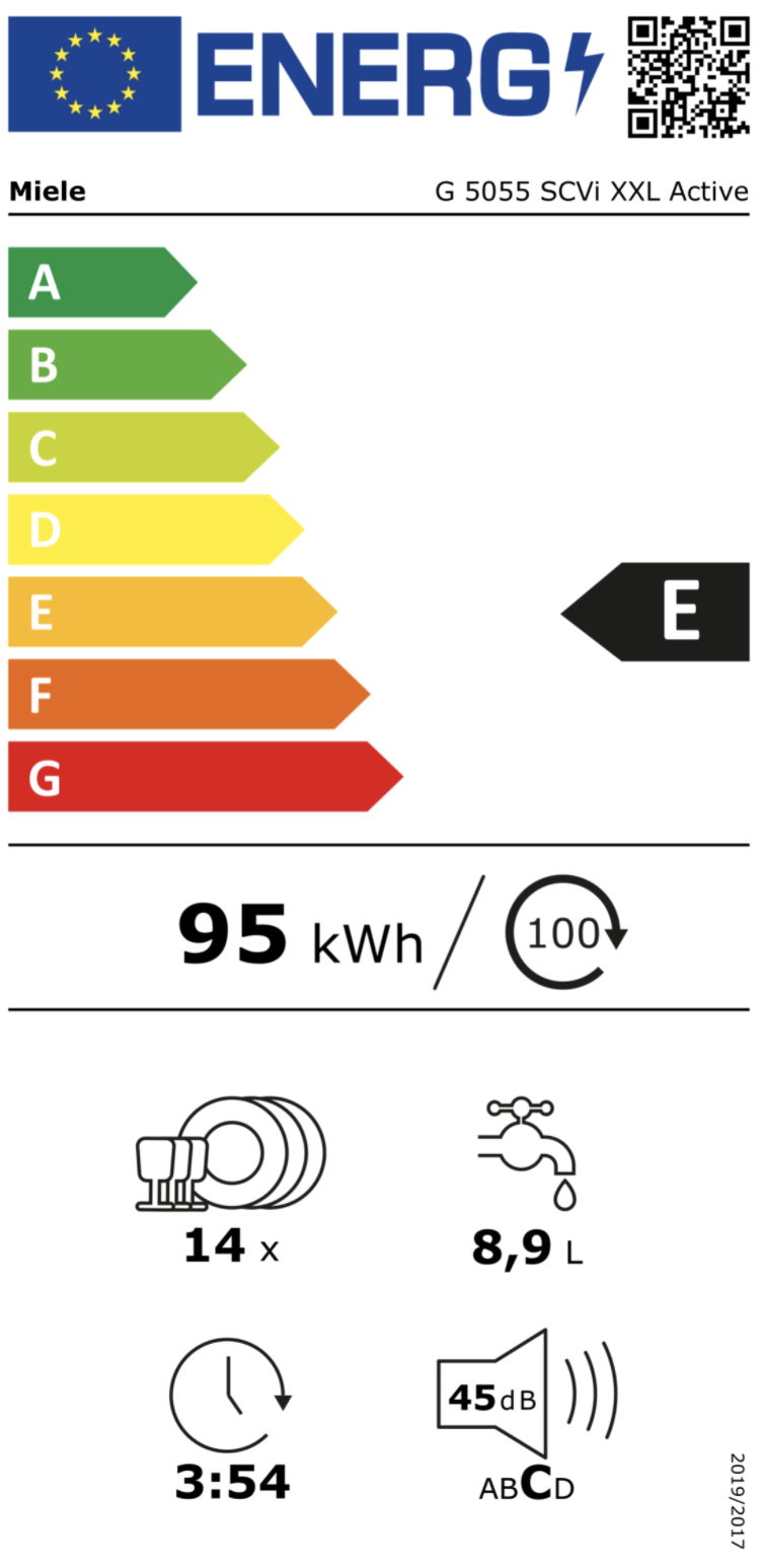 MIELE G5055SCVIXXLEDST vaatwasser volledig integreerbaar