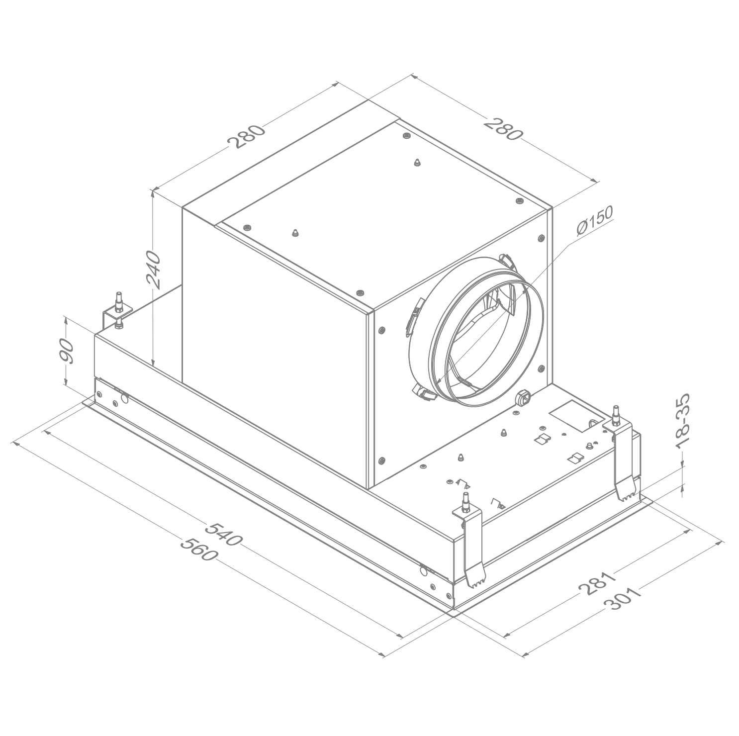 NOVY 811 Mini Pureline inbouwgroep - 56cm