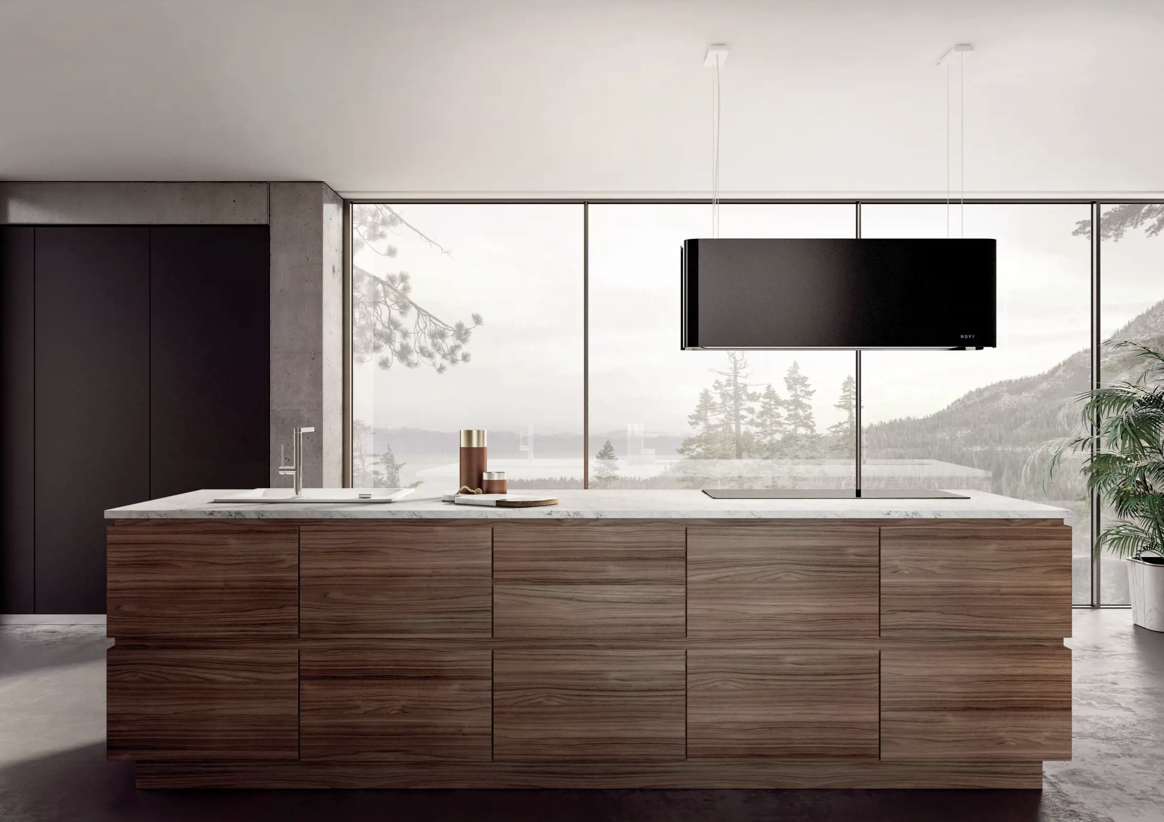 NOVY 7552 eilanddampkap - 108cm