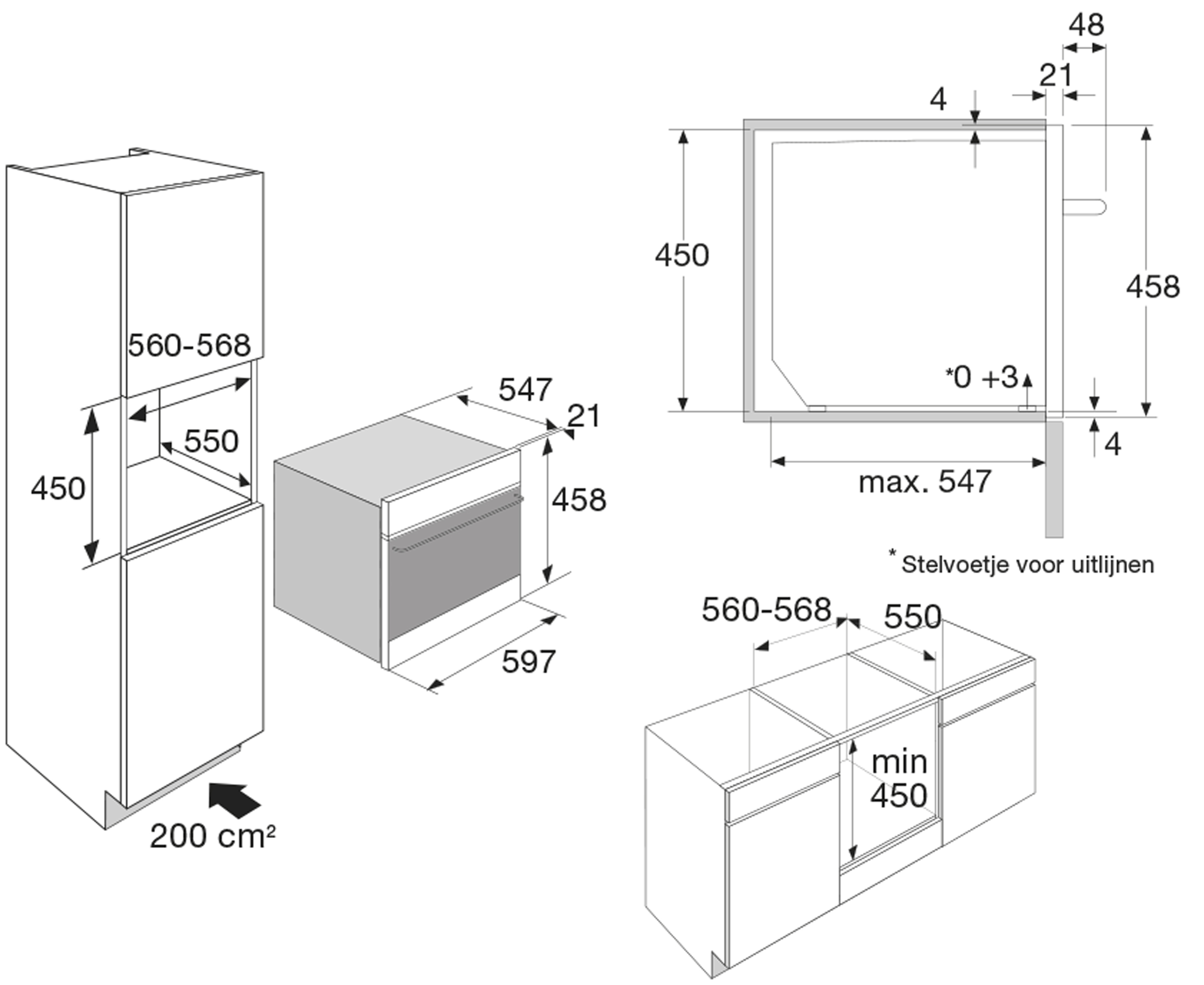 ATAG CS46121C multifunctionele oven met stoom - 45cm