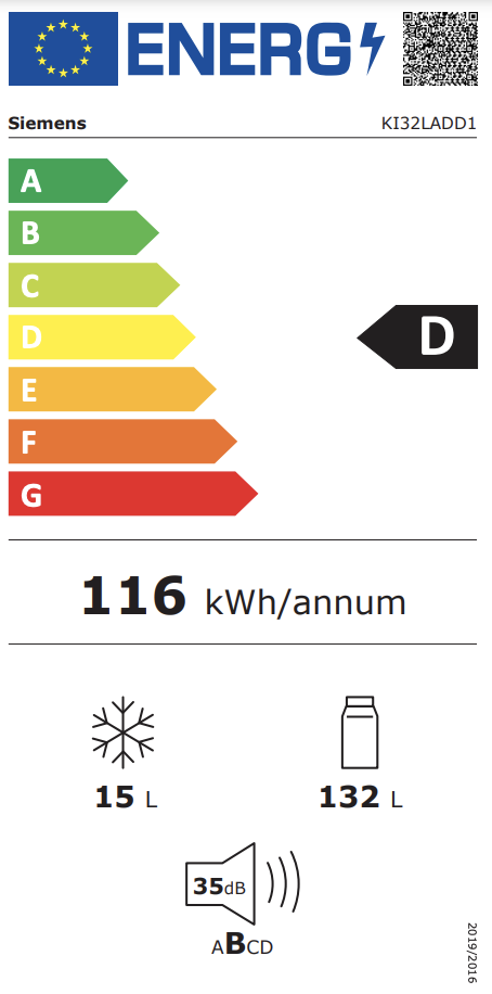 SIEMENS KI32LADD1 IQ500 koelkast met vriesvak  - 102cm