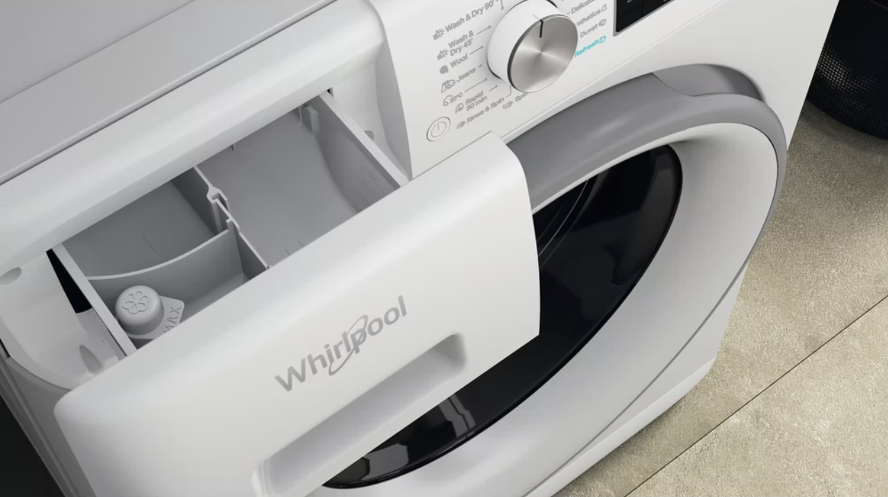 WHIRLPOOL FFWDD1076258SVEE was- droogcombinatie