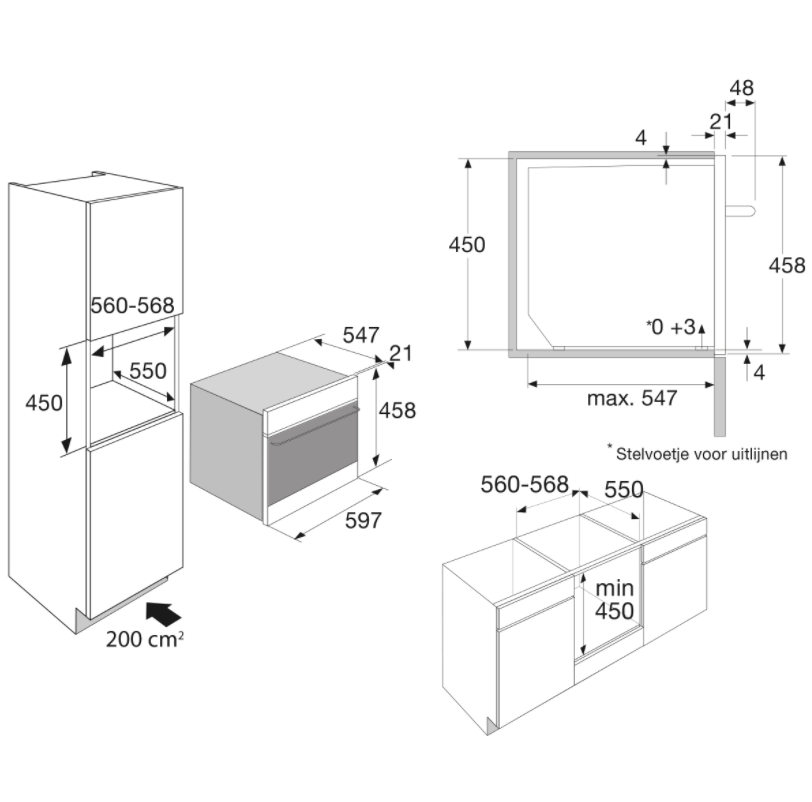 ATAG MA46121C microgolfoven - 45cm