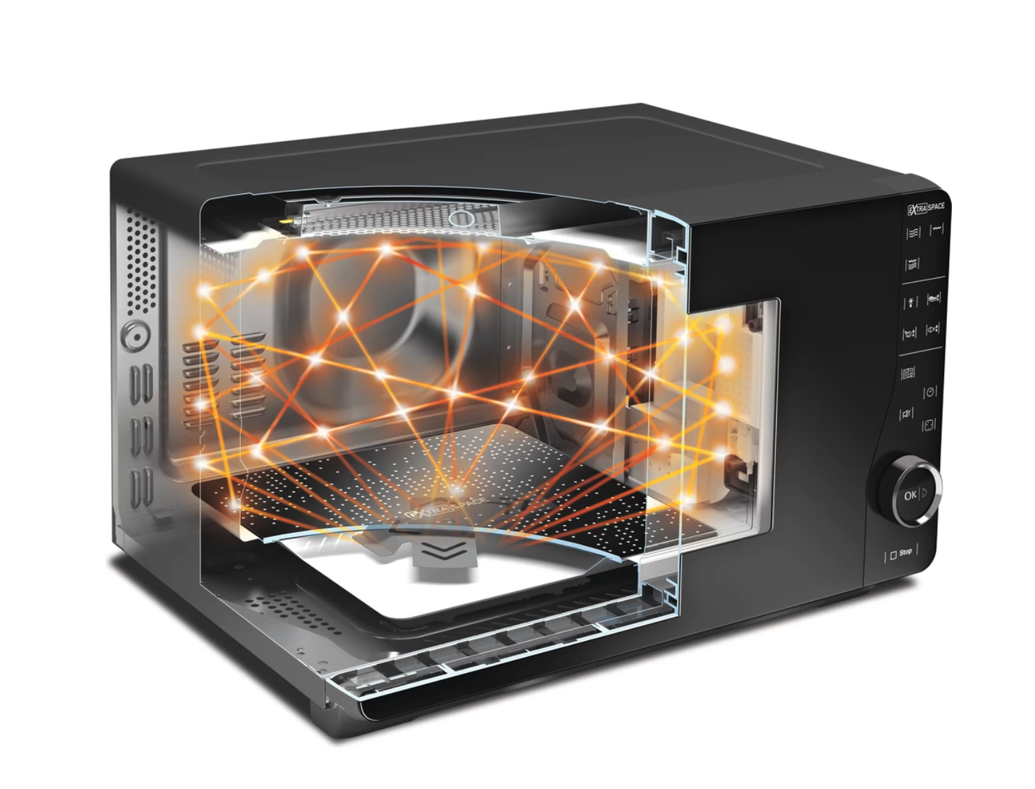 WHIRLPOOL MWF420BL vrijstaande microgolfoven - 32cm WHIRLPOOL MWF420BL vrijstaande microgolfoven - 32cm