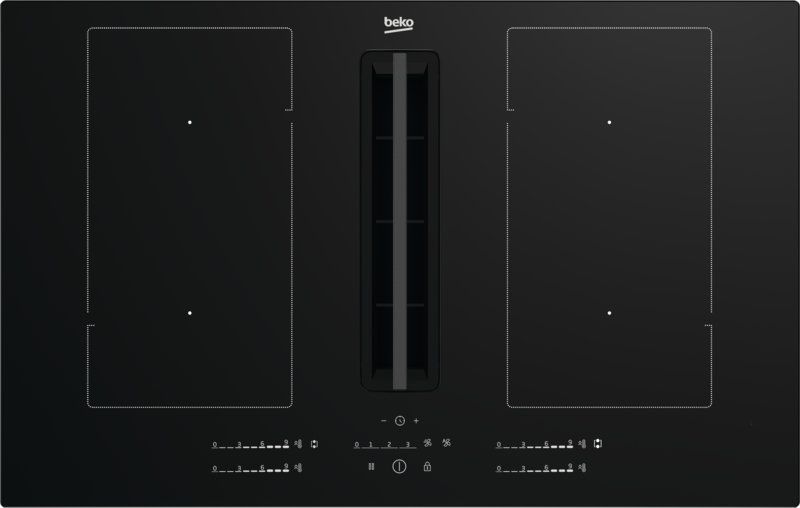 BEKO HIXI84700UP kookplaat met afzuiging - 80cm