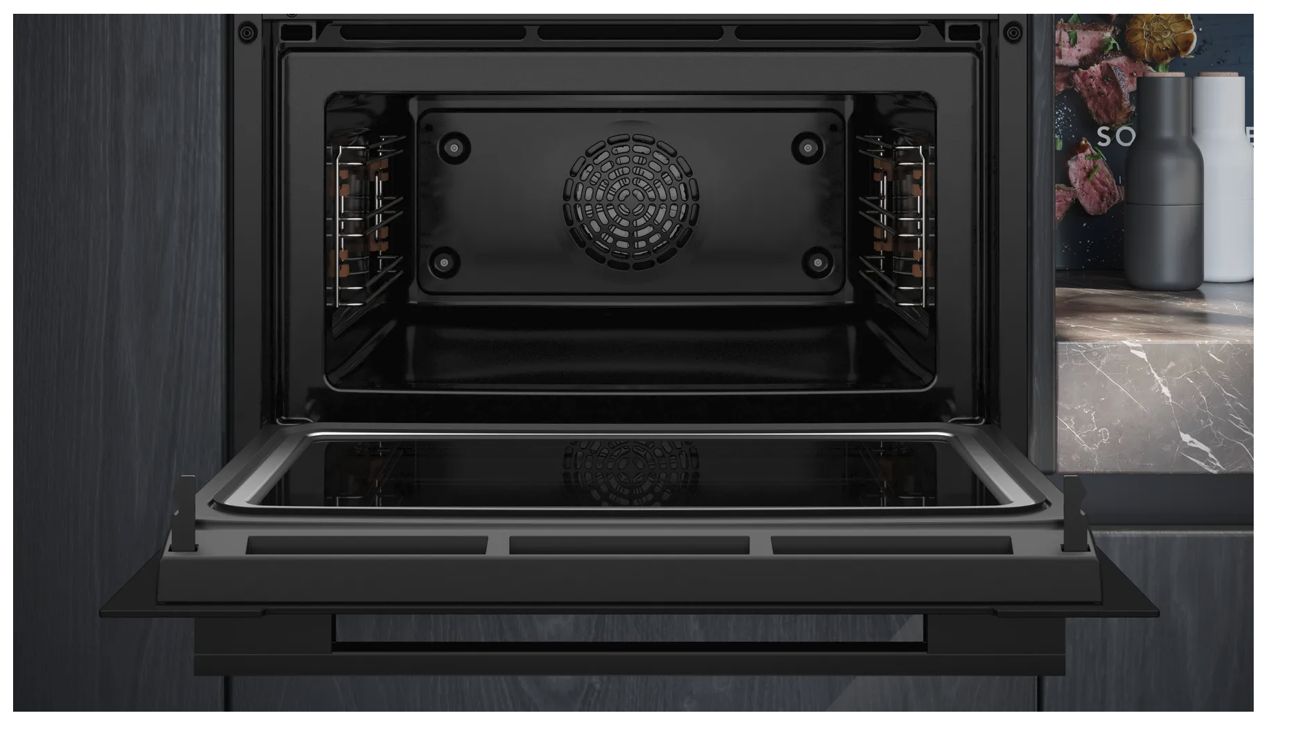 SIEMENS CM724G1B2S multifunctionele oven met microgolfoven - 45cm SIEMENS CM724G1B2S multifunctionele oven met microgolfoven - 45cm