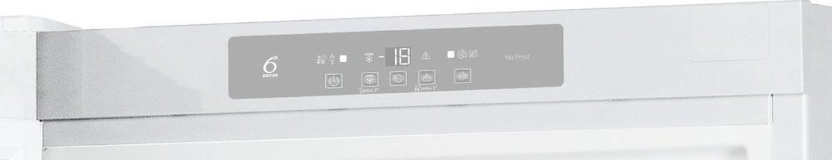 WHIRLPOOL UW8F2YWBIF2 vrijstaande vriezer - 188cm