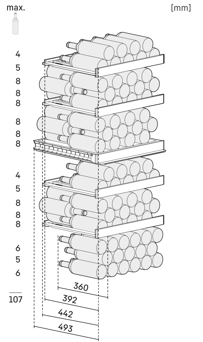 LIEBHERR WPSD465220 vrijstaande wijnklimaatkast