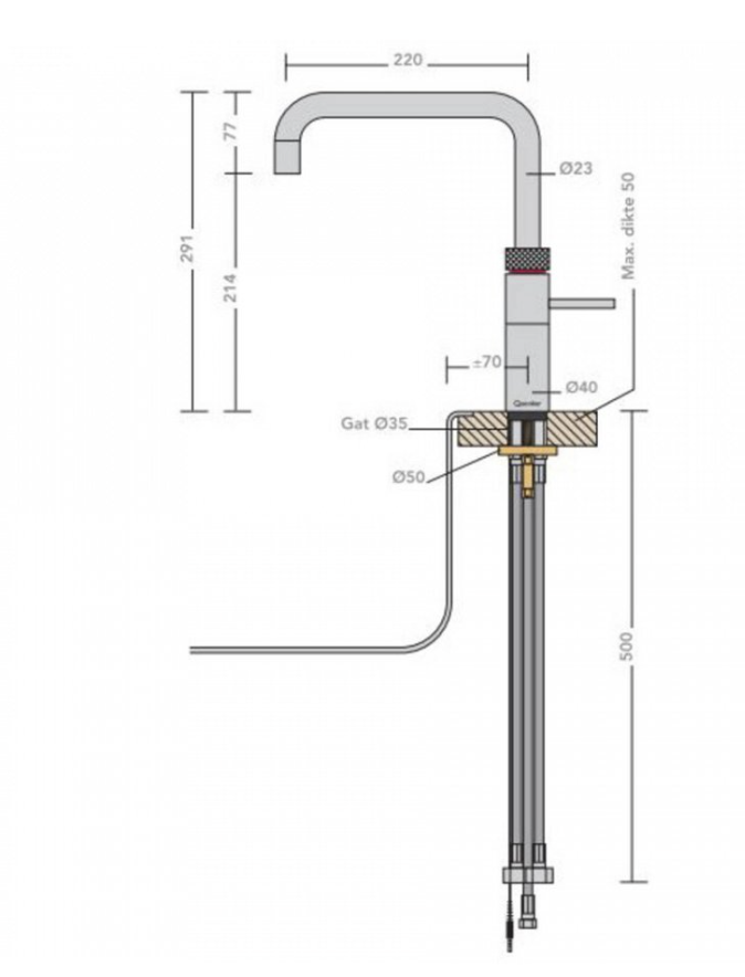 QUOOKER FNSSST 2 in1 kraan
