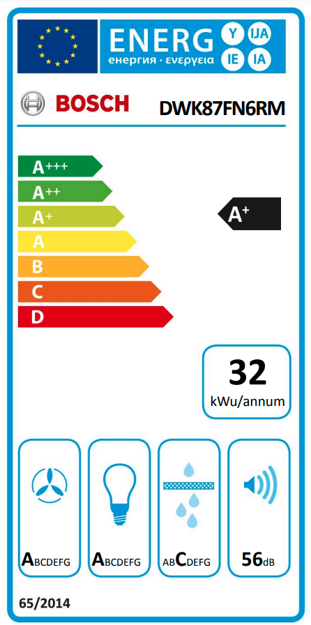 BOSCH DWK87FN6RM SERIE 4 headfree dampkap - 80cm