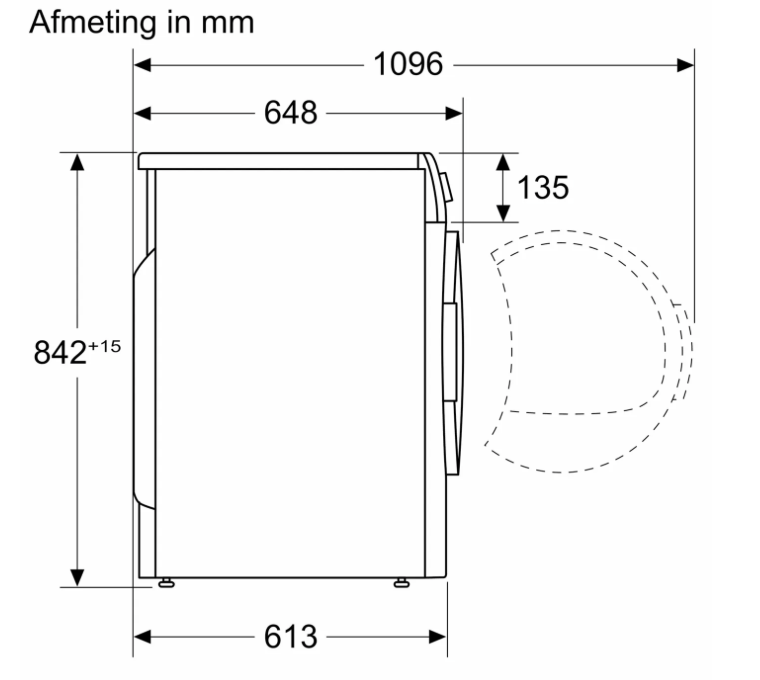 BOSCH WQG233DLFG Series 6 droogkast - warmtepomp