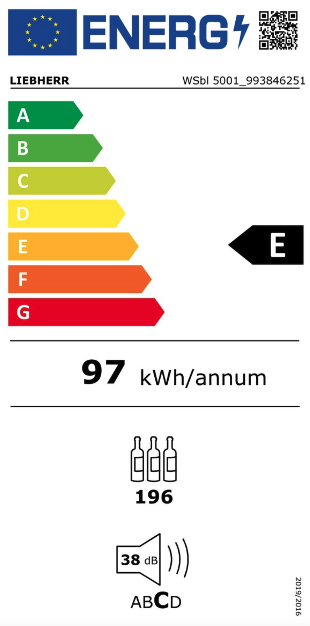 LIEBHERR WSBL500120 vrijstaande wijnkoelkast