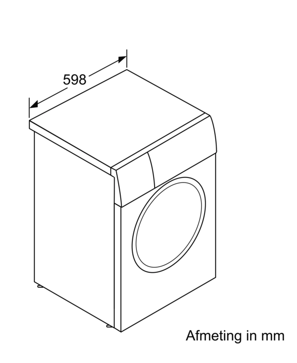 BOSCH WAN2827UFG Series 4 wasmachine
