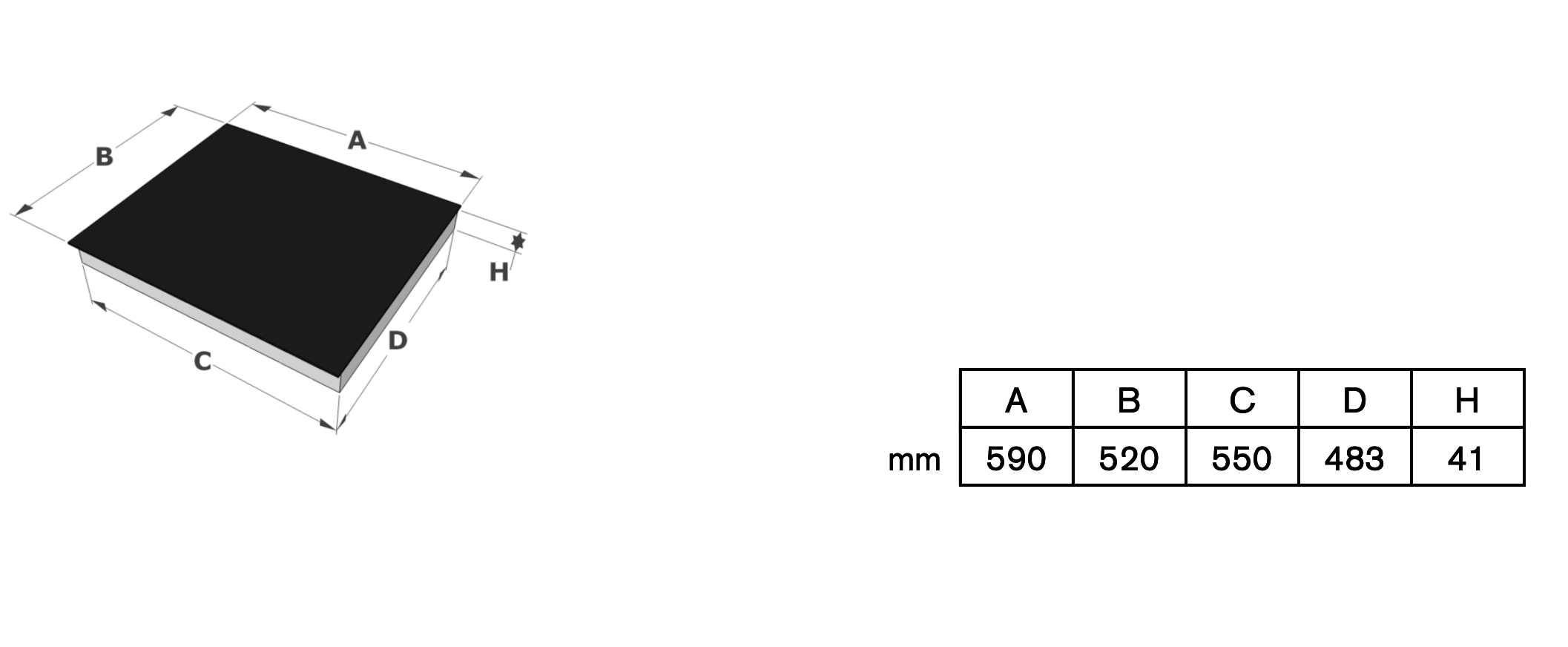 NOVY 1109 vitrokeramische kookplaat - 60cm