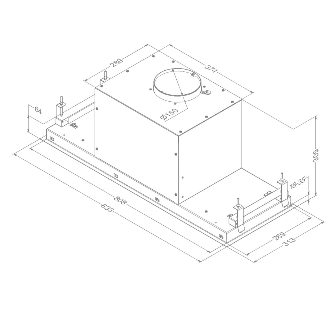 NOVY 26082 inbouwgroep - 83cm