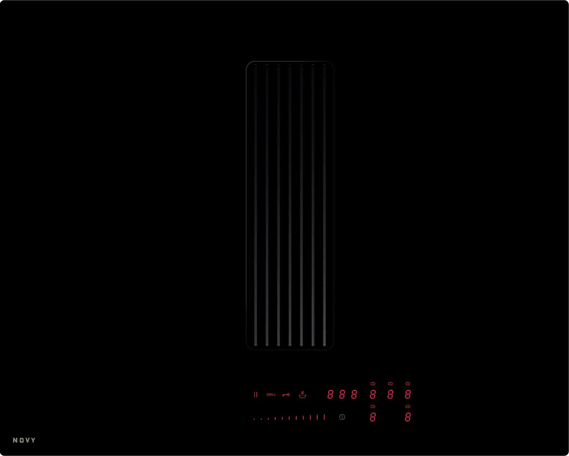 NOVY 1871 EASY kookplaat met afzuiging - 65cm