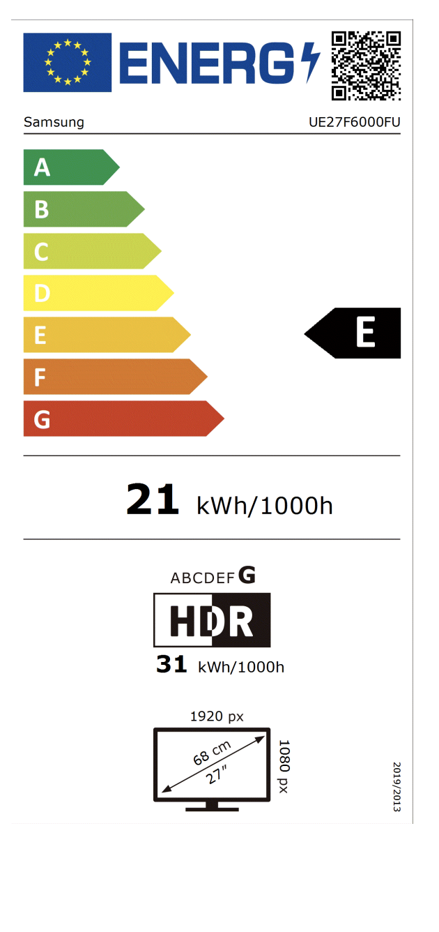 SAMSUNG UE27F6000FUXXN televisie Full HD - 27"