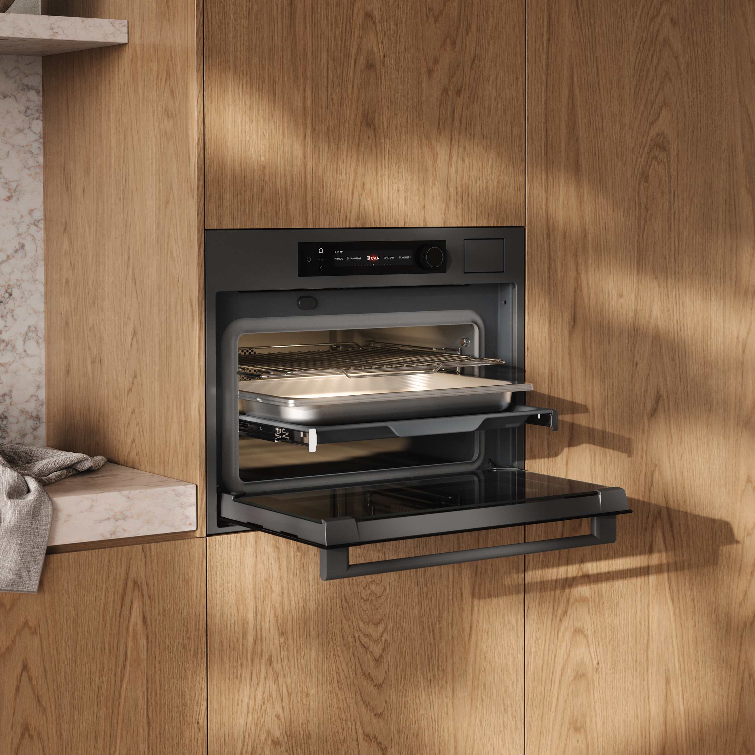 ATAG CS8495D multifunctionele oven met stoom - 45cm