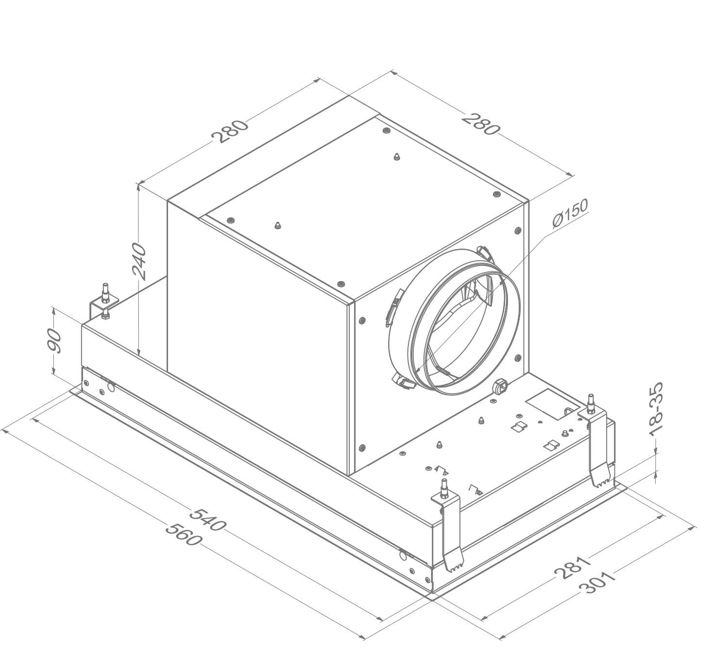 NOVY 816 Mini Pureline inbouwgroep - 60cm