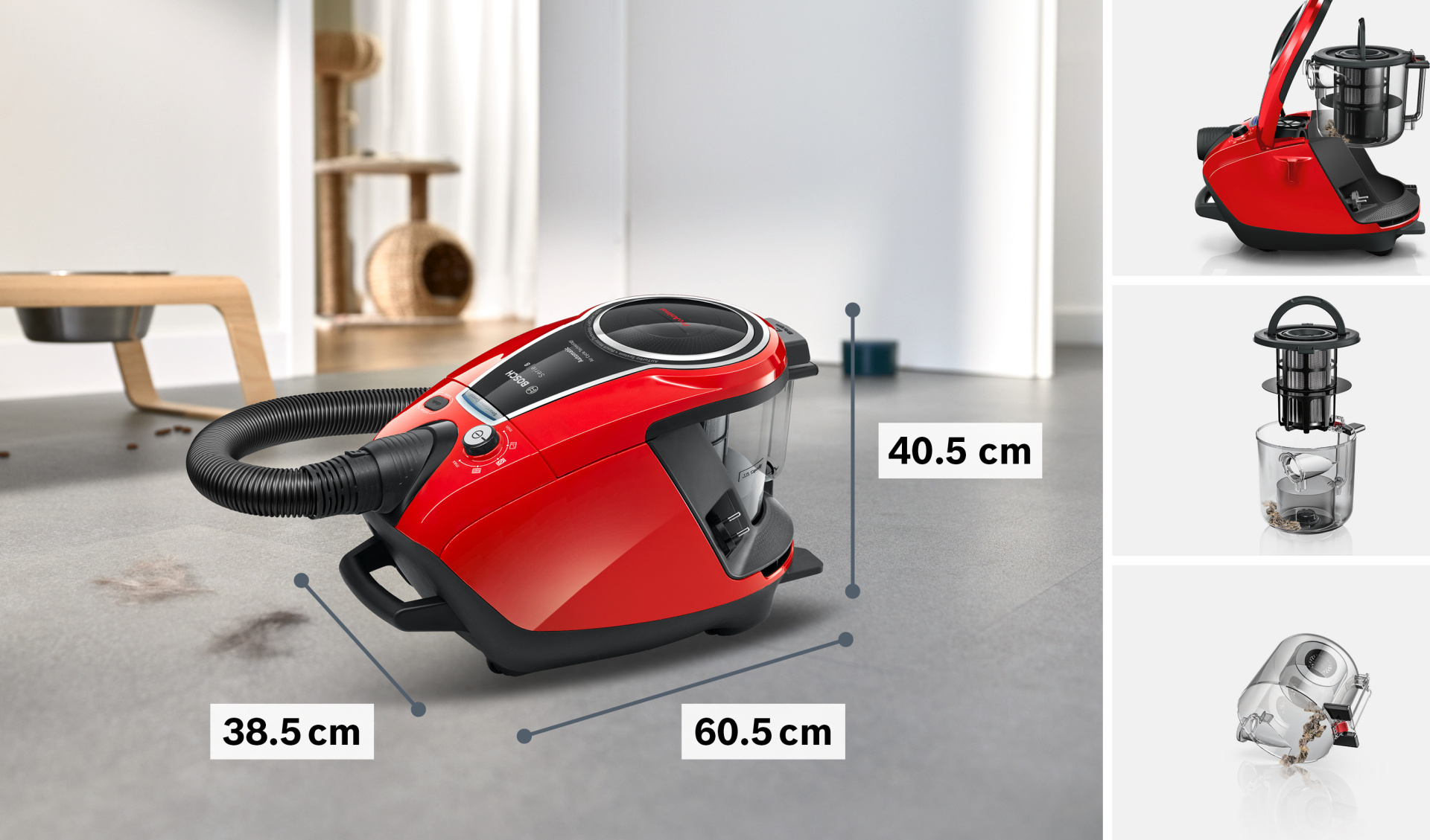 BOSCH BGS7PET1 stofzuiger zonder zak