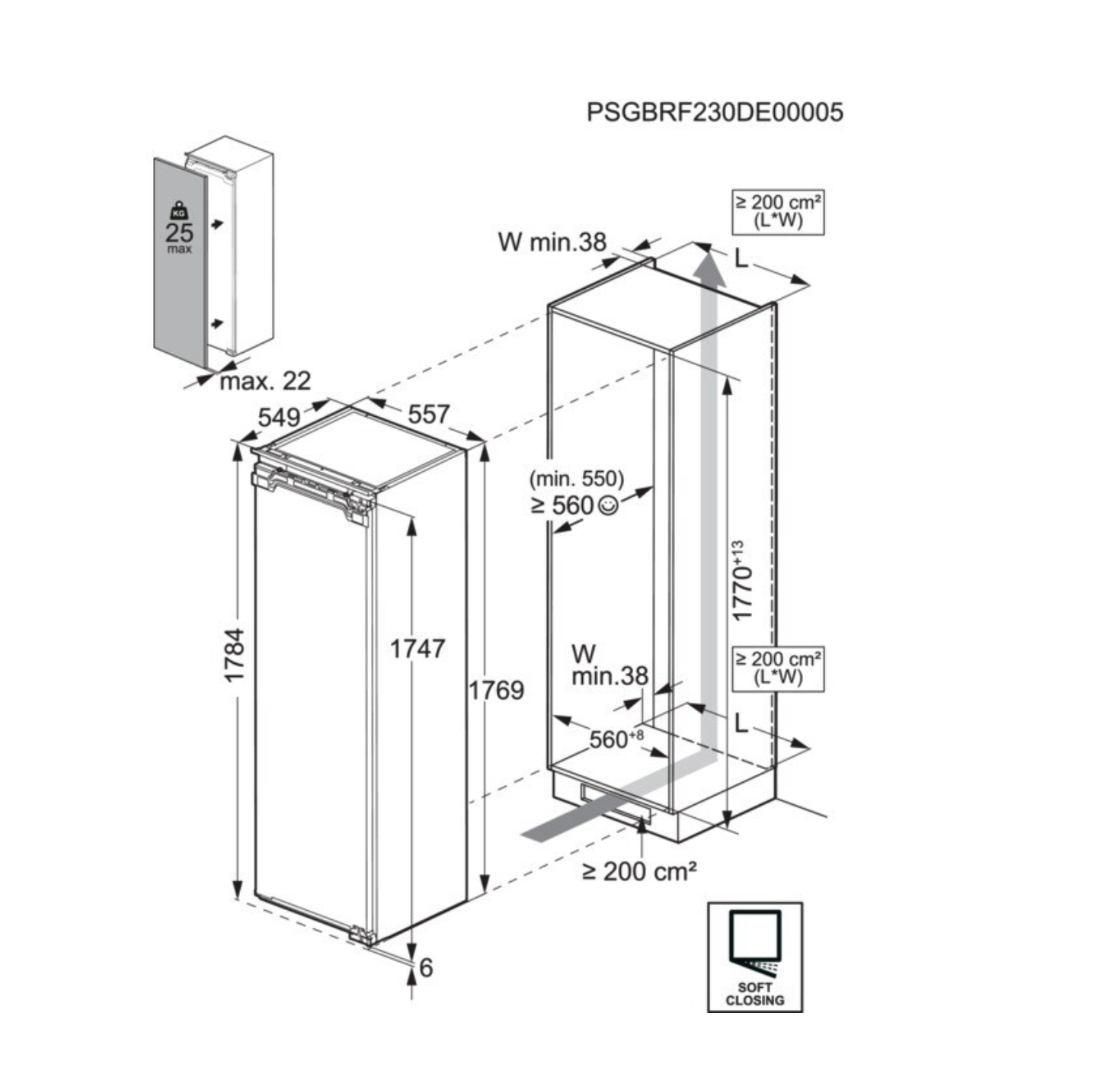 AEG TK6FS181CC 6000 koelkast zonder vriesvak - 178cm