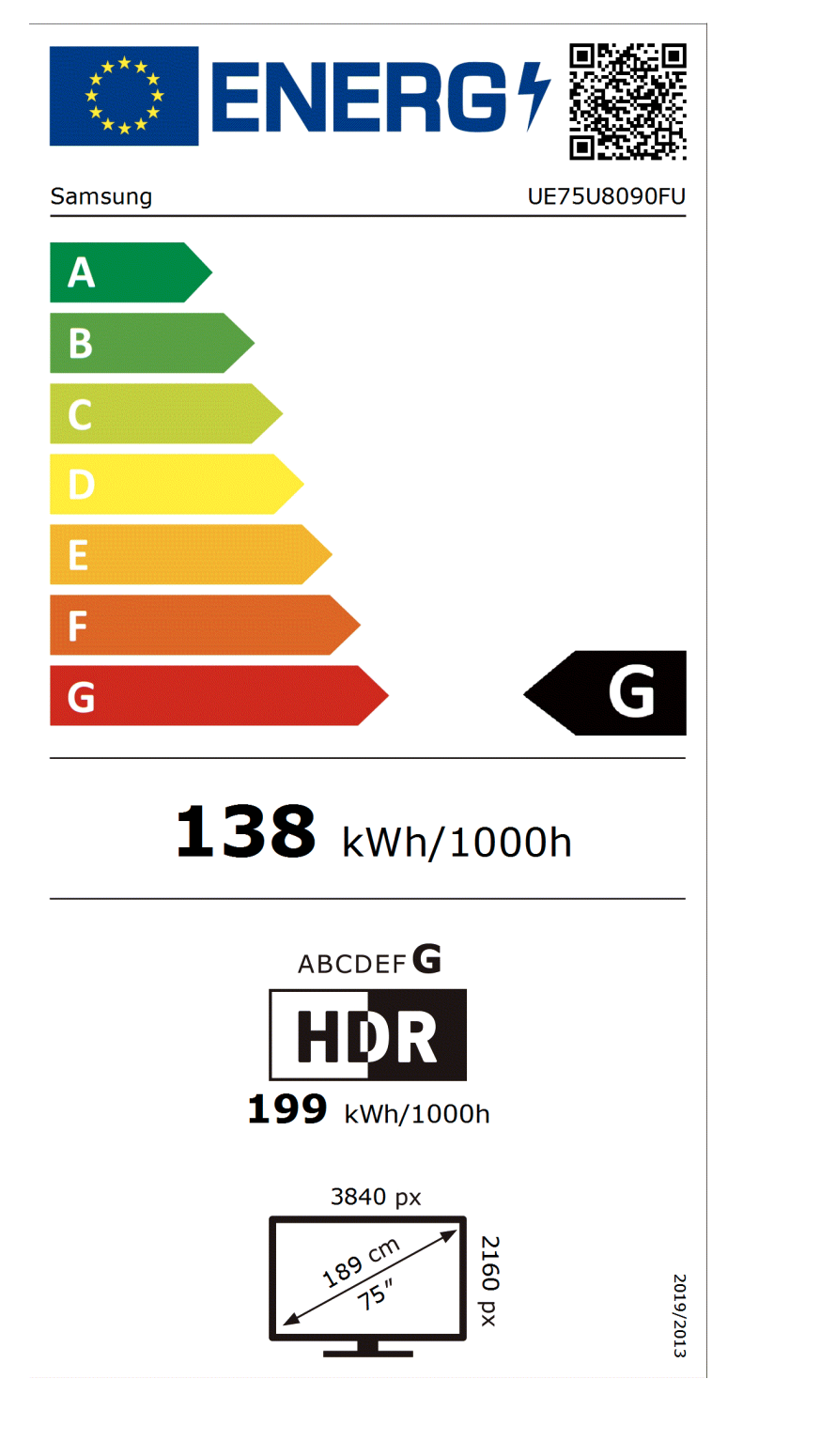 SAMSUNG UE75U8090FUXXN televisie UHD - 75"