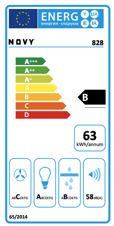 NOVY 828 inbouwgroep - 55cm