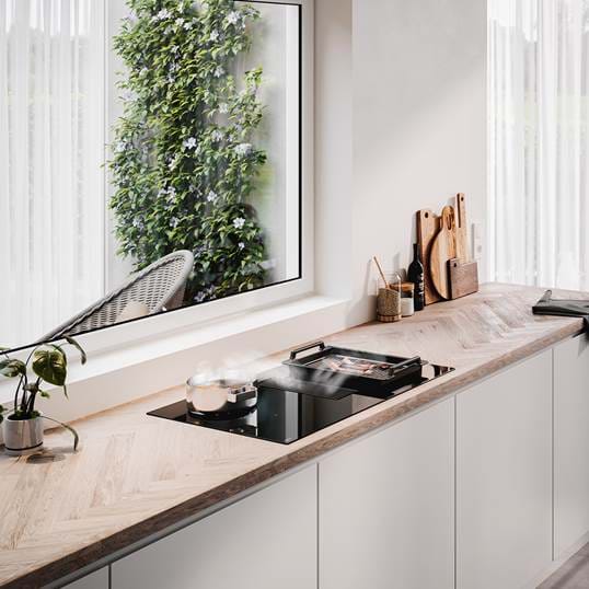 NOVY 1861 EASY kookplaat met afzuiging - 80cm