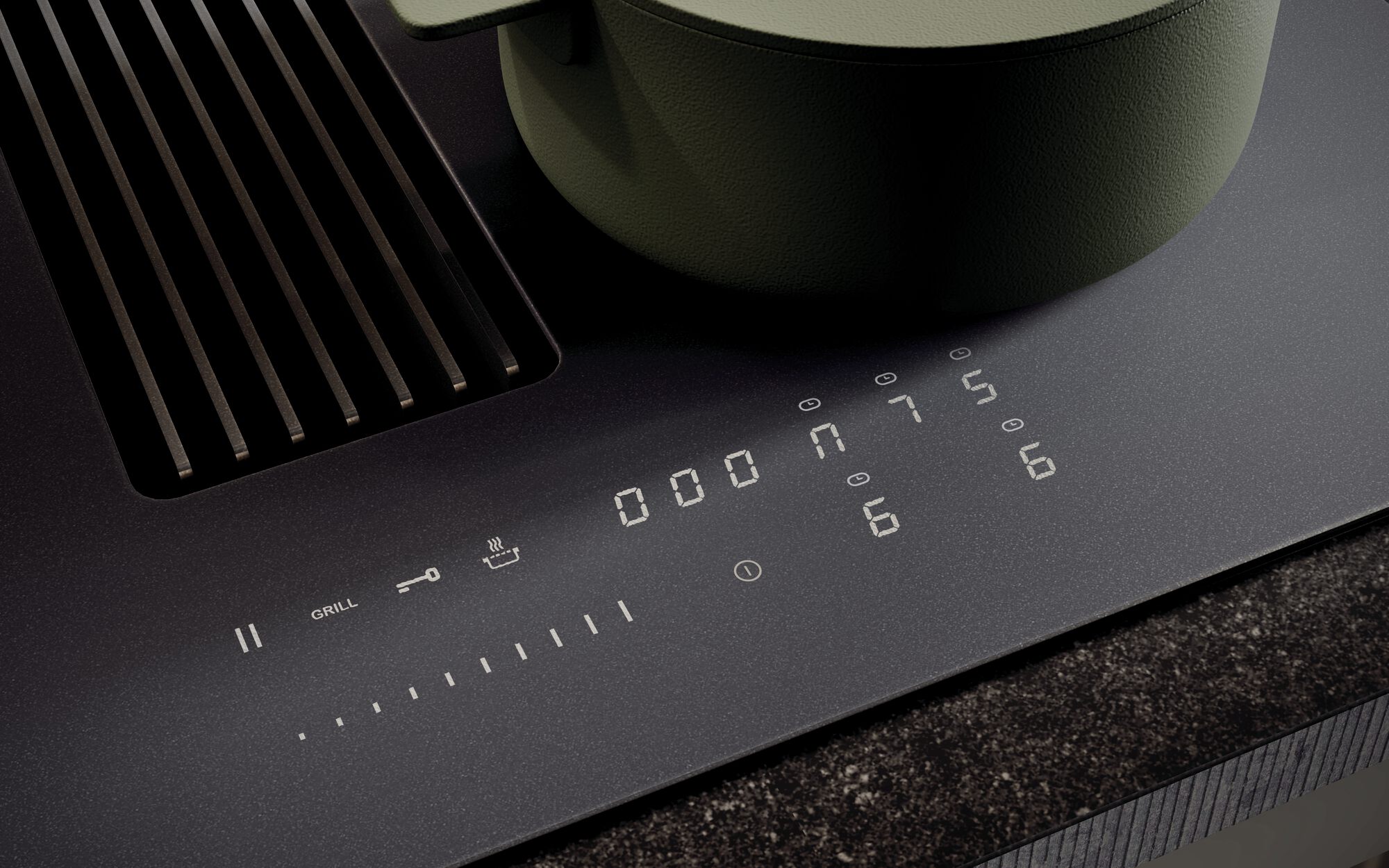 NOVY 1881-G1 kookplaat met afzuiging - 65cm