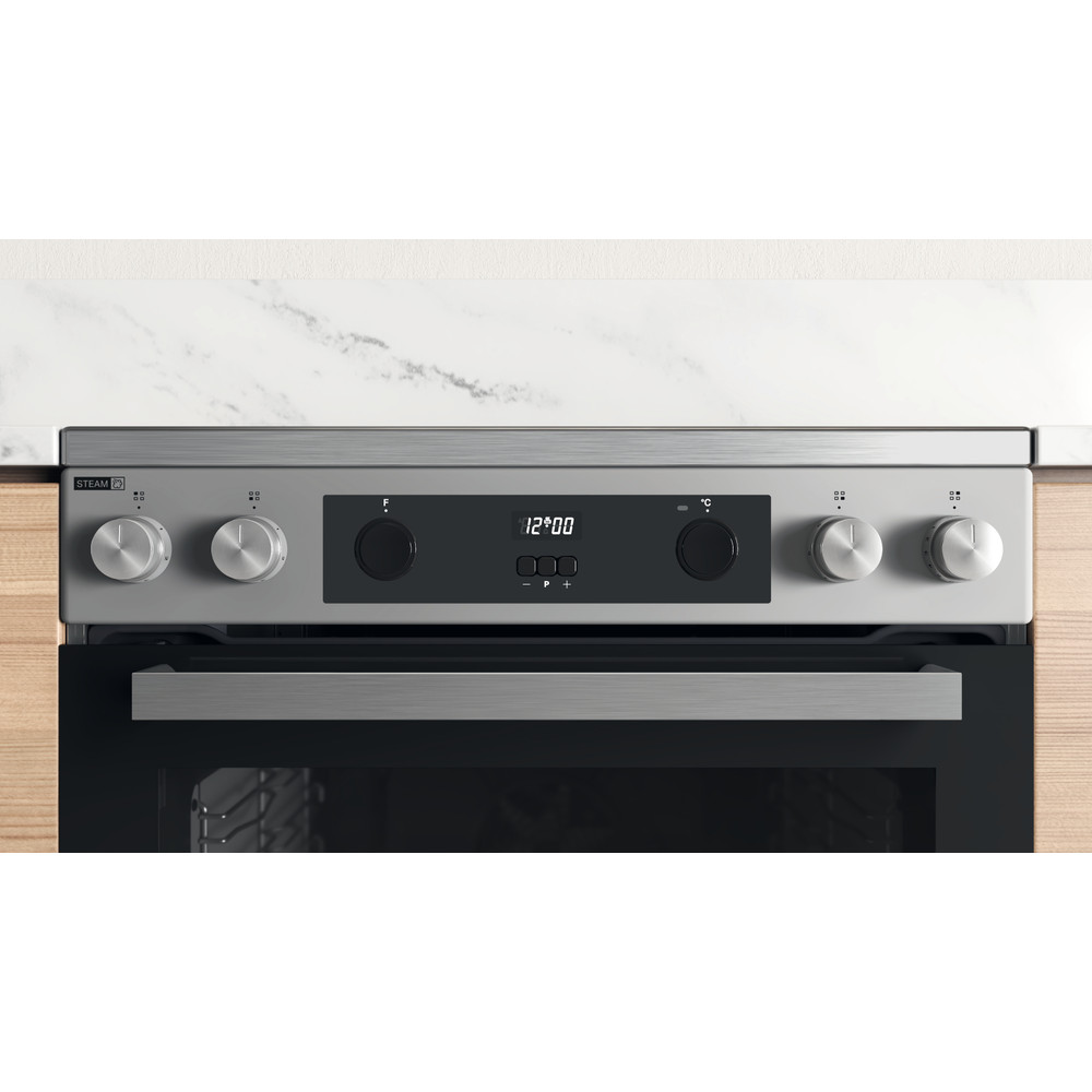 WHIRLPOOL WS68V8CCXT fornuis met keramische kookplaat - 60cm