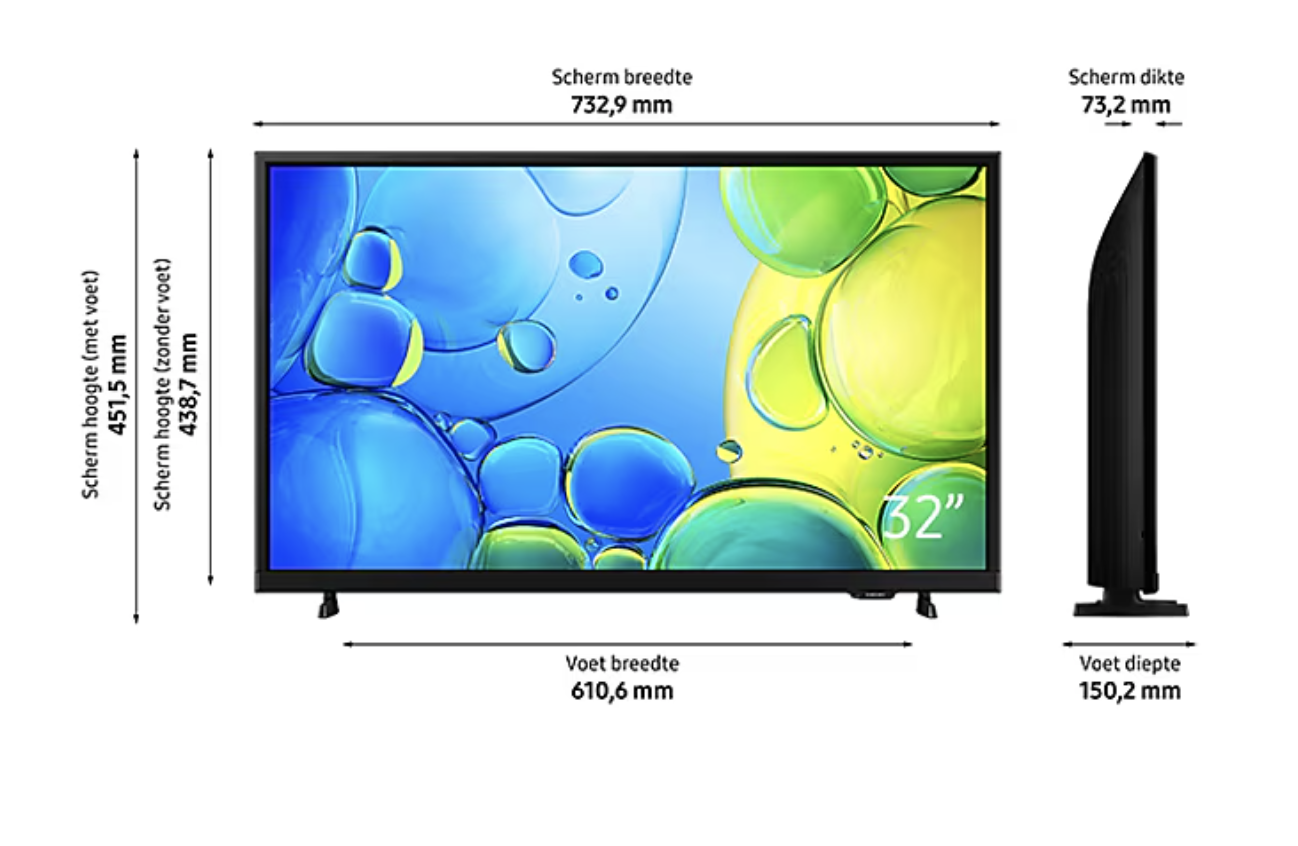 SAMSUNG UE32F6000FUXXN televisie Full HD - 32"